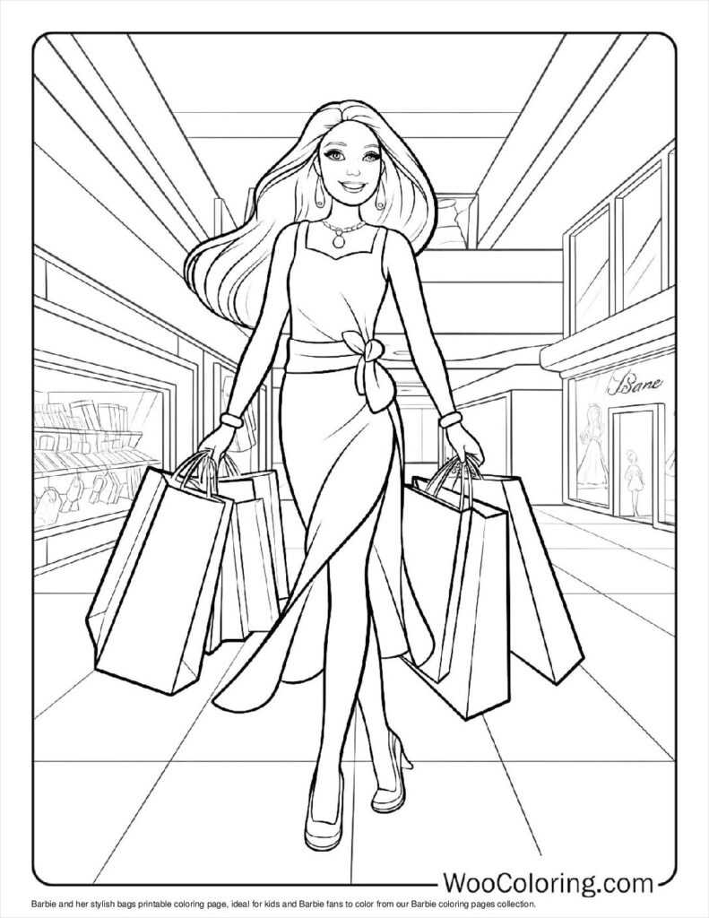 printable barbie coloring sheets