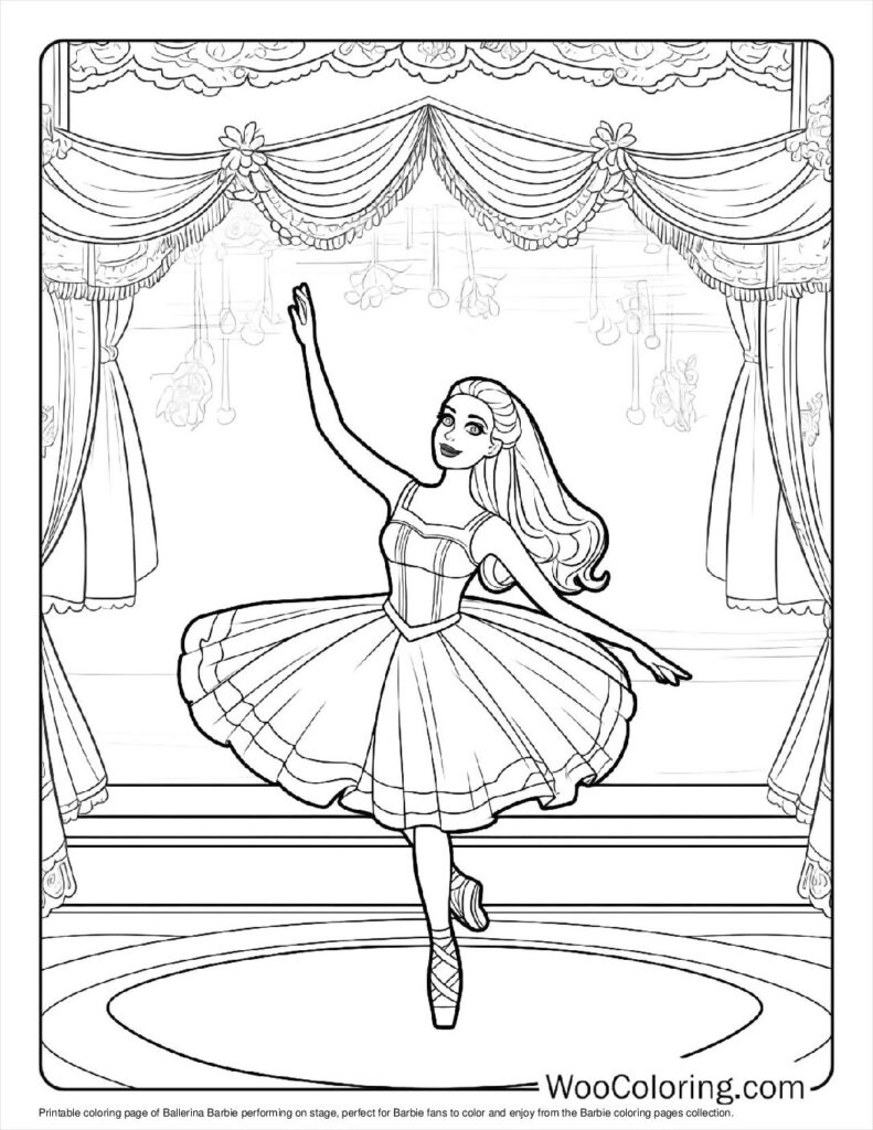 colouring pages for barbie