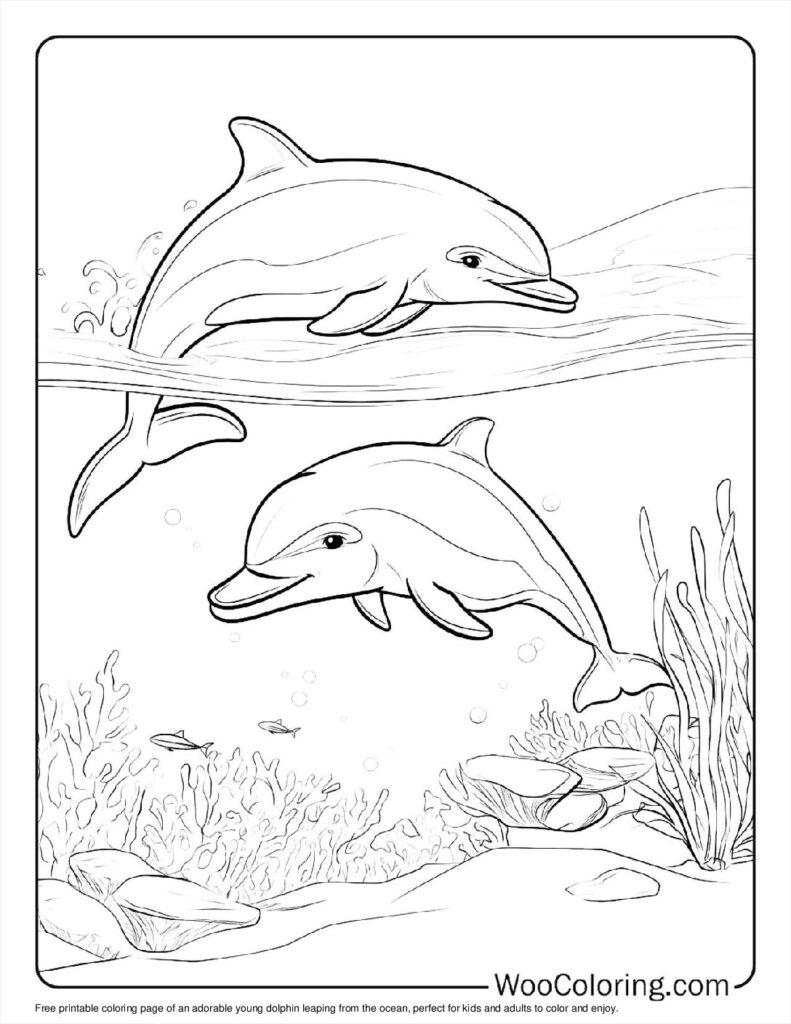 100 Dolphin Coloring Pages Free PDF To Print Woo Coloring 100 Dolphin Coloring Pages Free PDF To Print Woo Coloring
