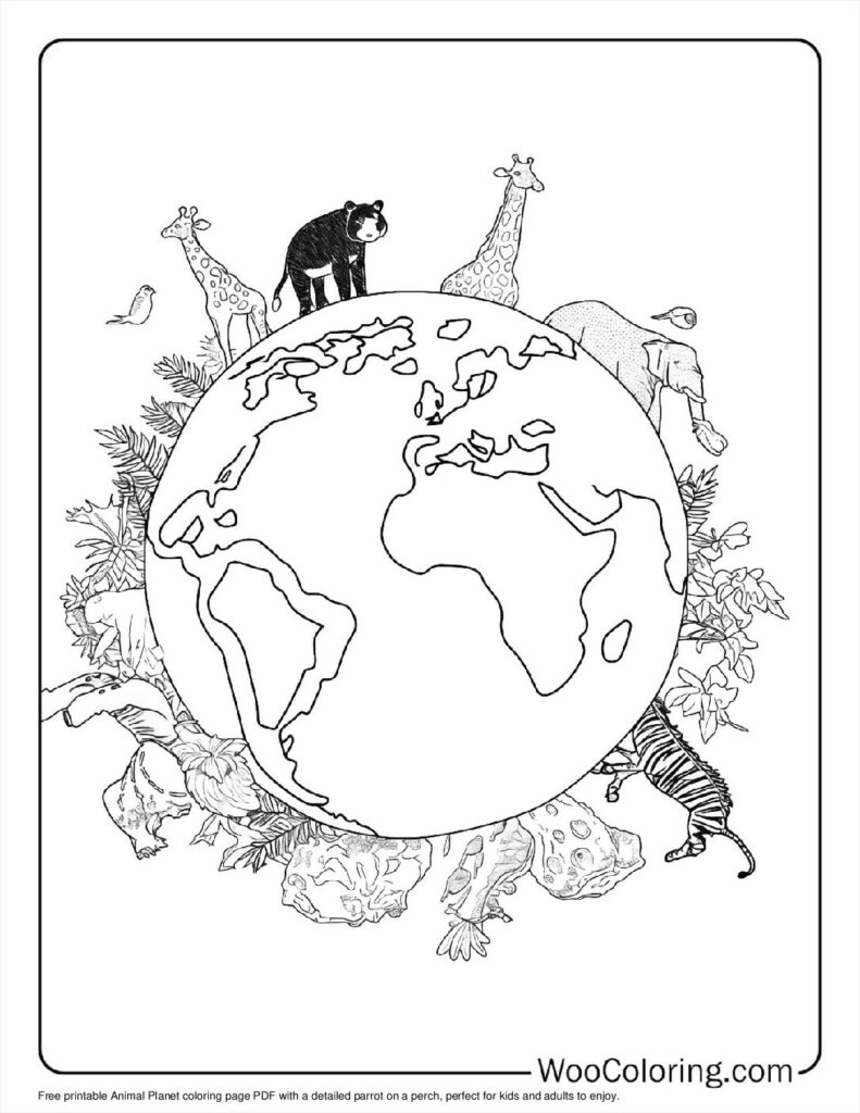 100 Earth Coloring Pages Free PDF To Print Woo Coloring