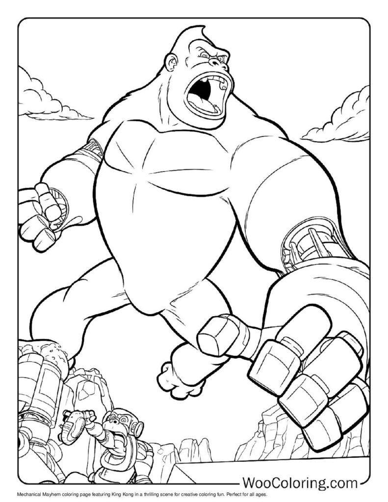 100 King Kong Coloring Pages Free PDF To Print Woo Coloring