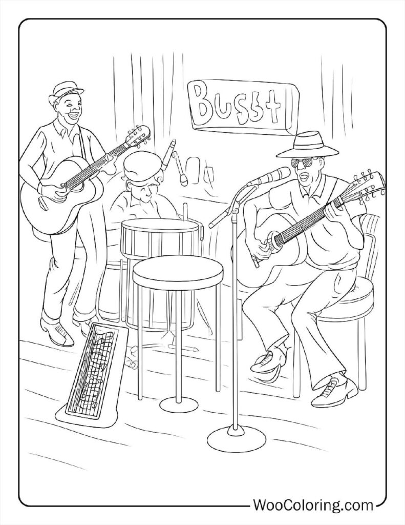 music colouring in pages