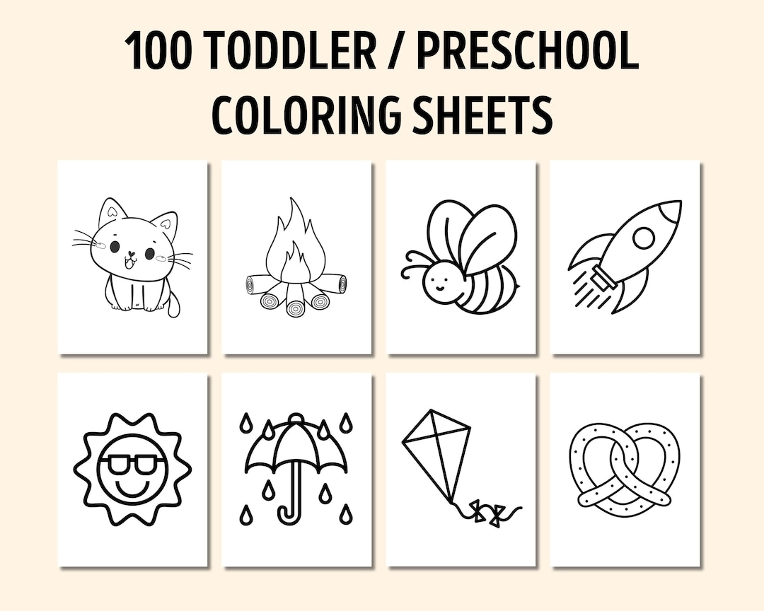 coloring sheets for preschoolers
