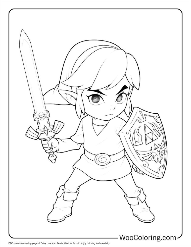 zelda divine beast coloring pages easy