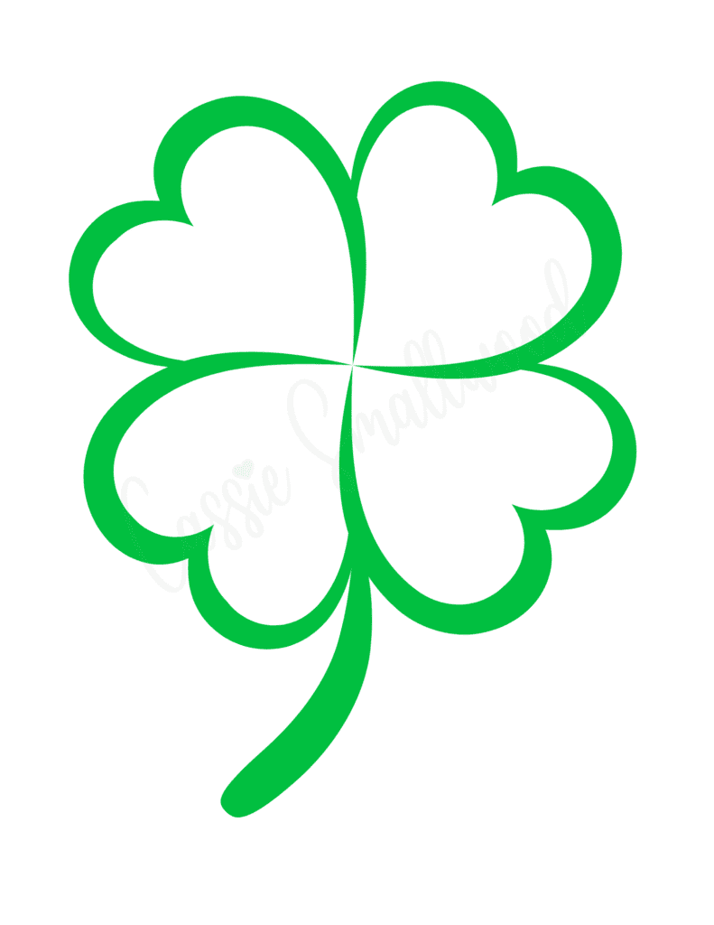 shamrock patterns to cut out