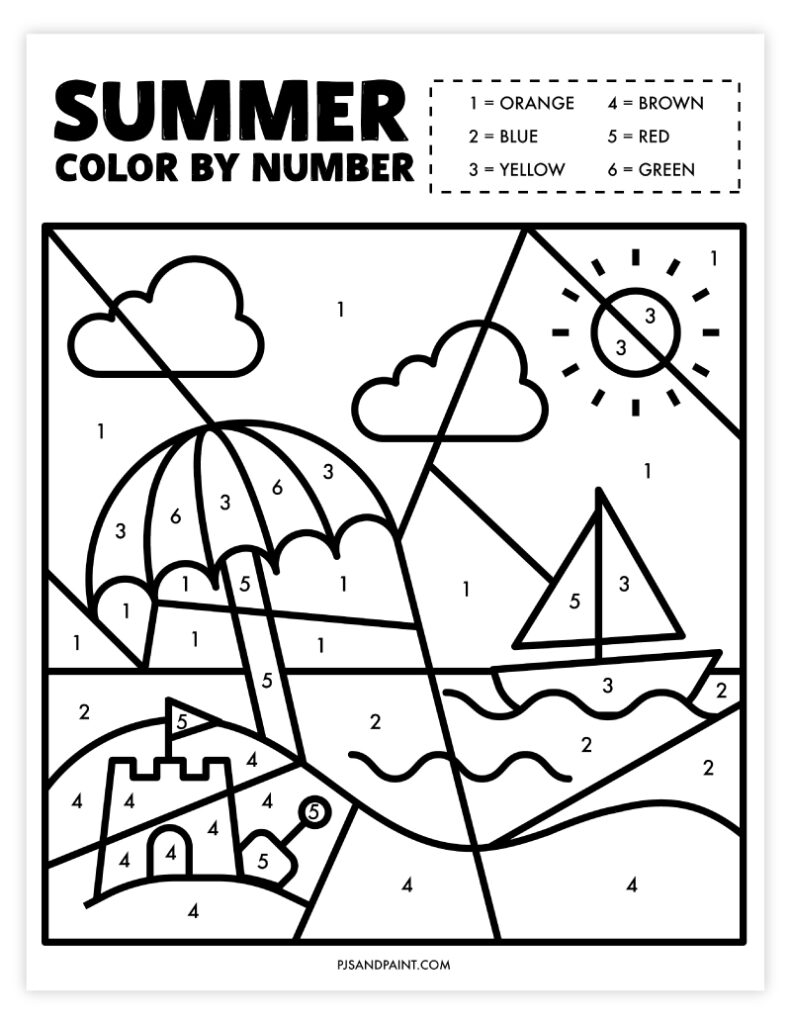 13 Free Printable Summer Games And Activities Pjs And Paint