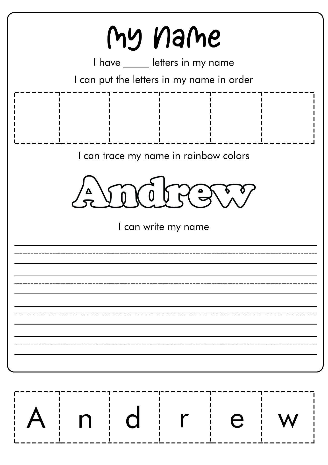 13 Worksheets Practice Writing Their Names