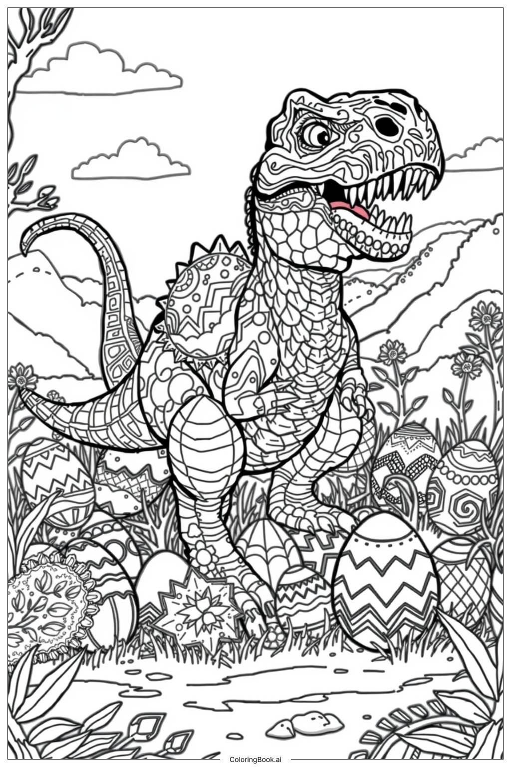 free dinosaur coloring sheets