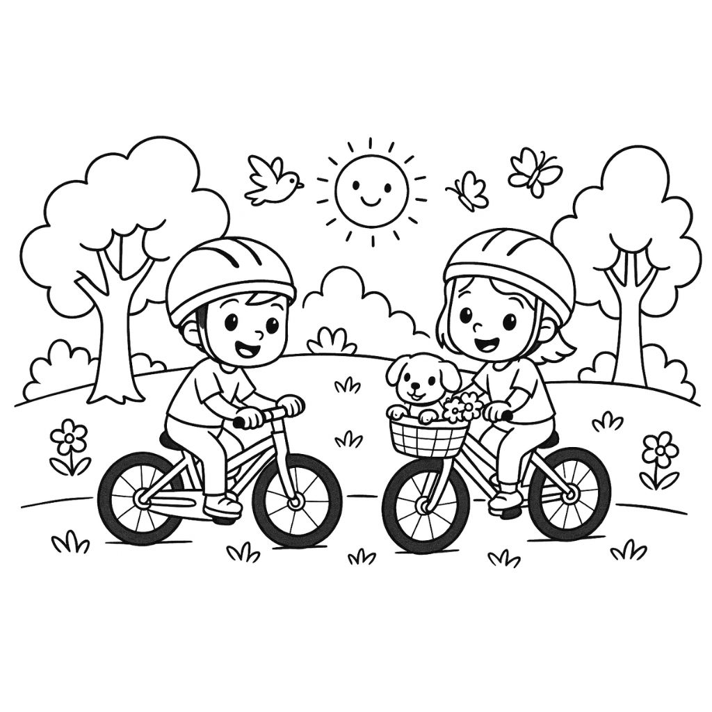 summer printable colouring pages