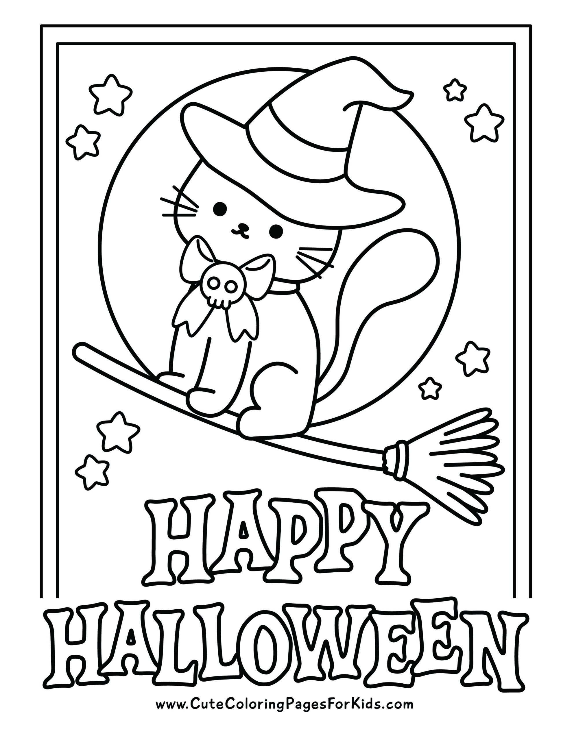 halloween pictures to color and print