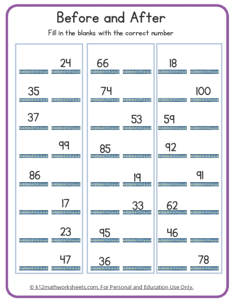 1st Grade Counting Worksheets