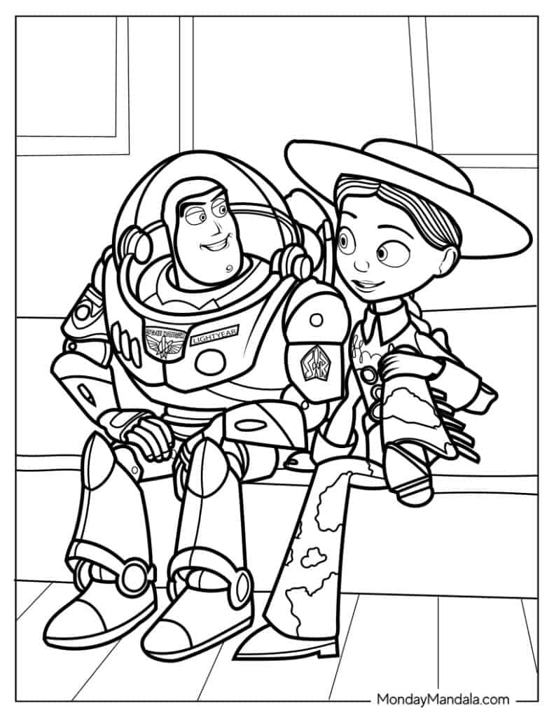 toy story buzz coloring pages