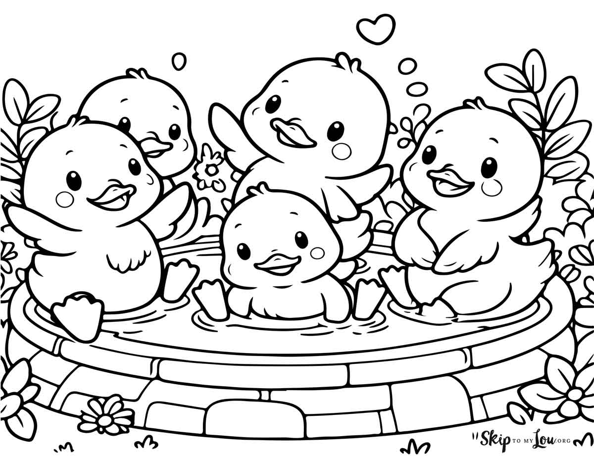 duckling pictures to color