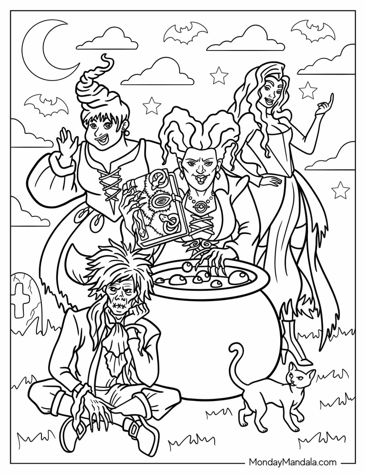 coloring pages of witches