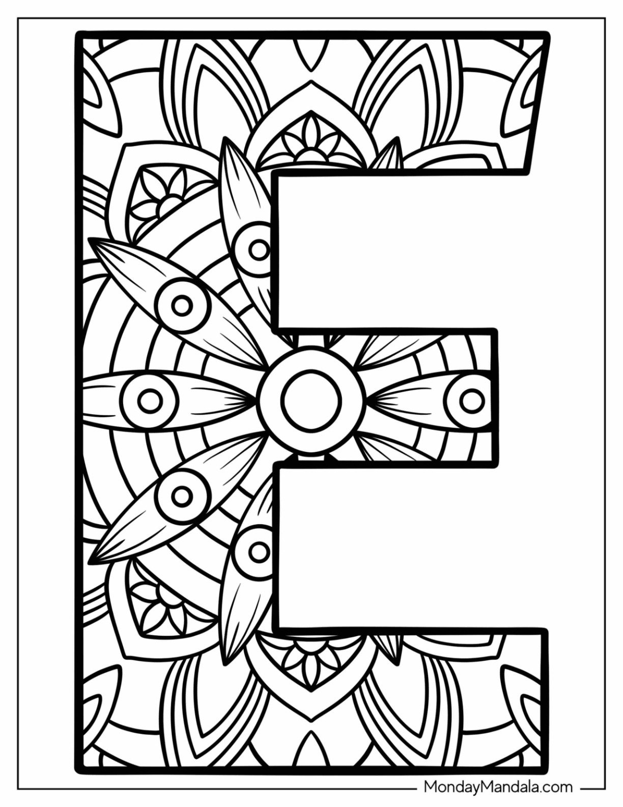 20 Letter E Coloring Pages Free PDF Printables 