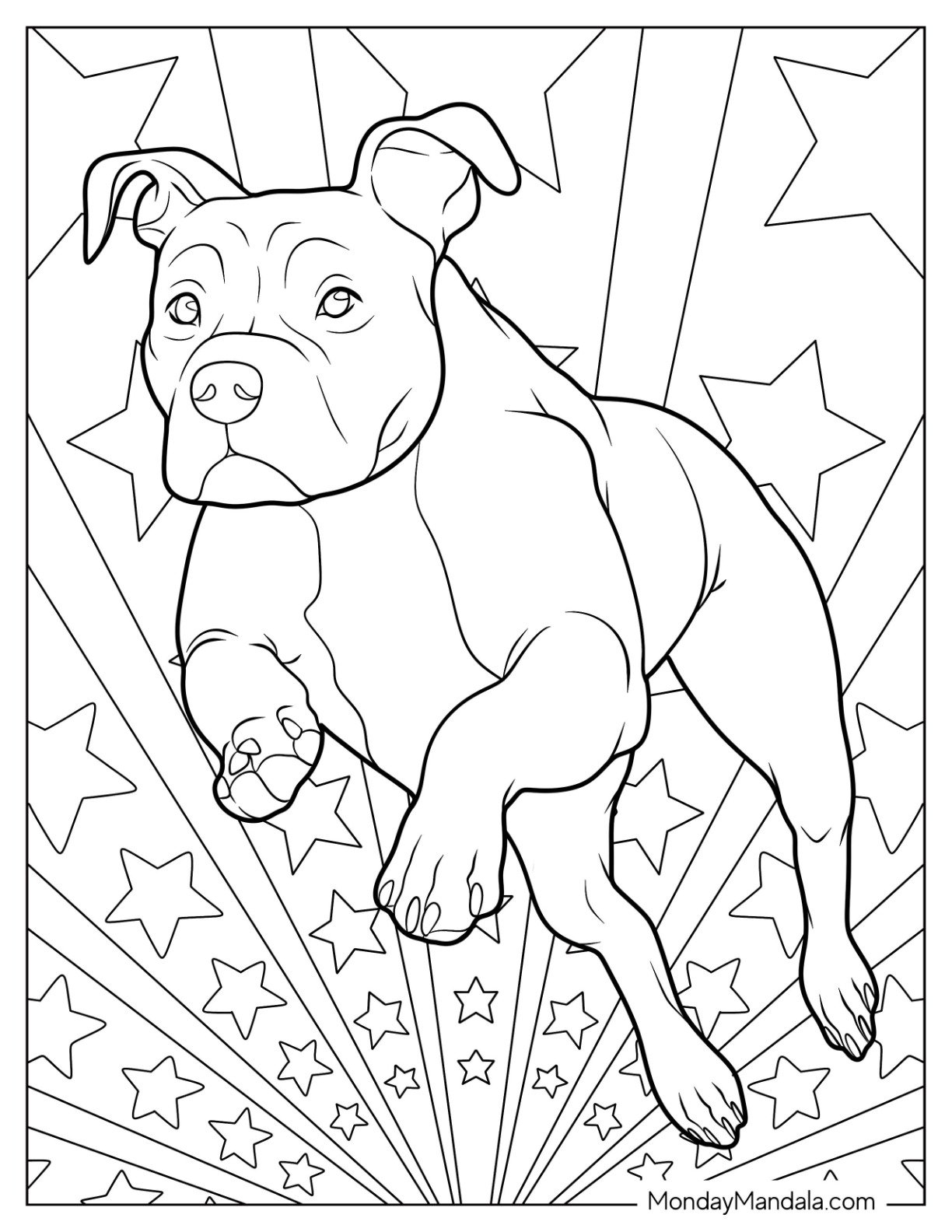 20 Pitbull Coloring Pages Free PDF Printables 