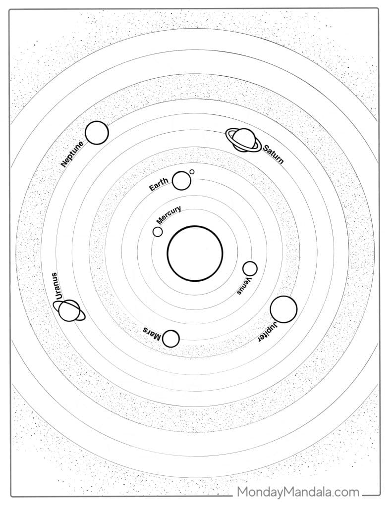 solar system color sheets
