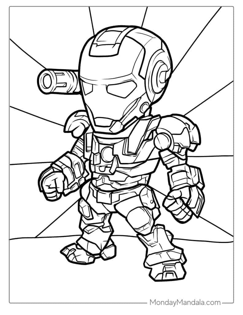 24 Iron Man Coloring Pages Free PDF Printables 
