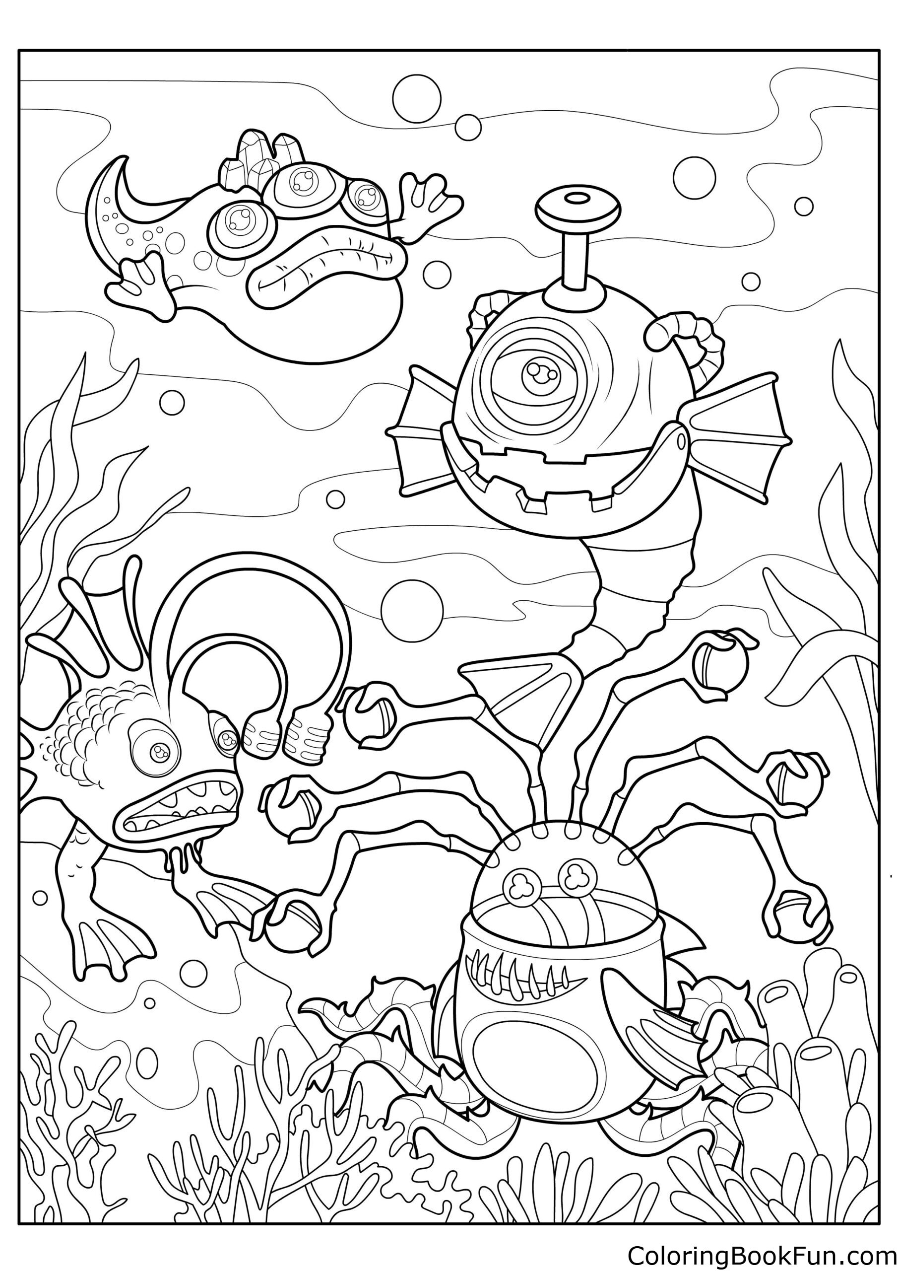 my singing monsters coloring pages