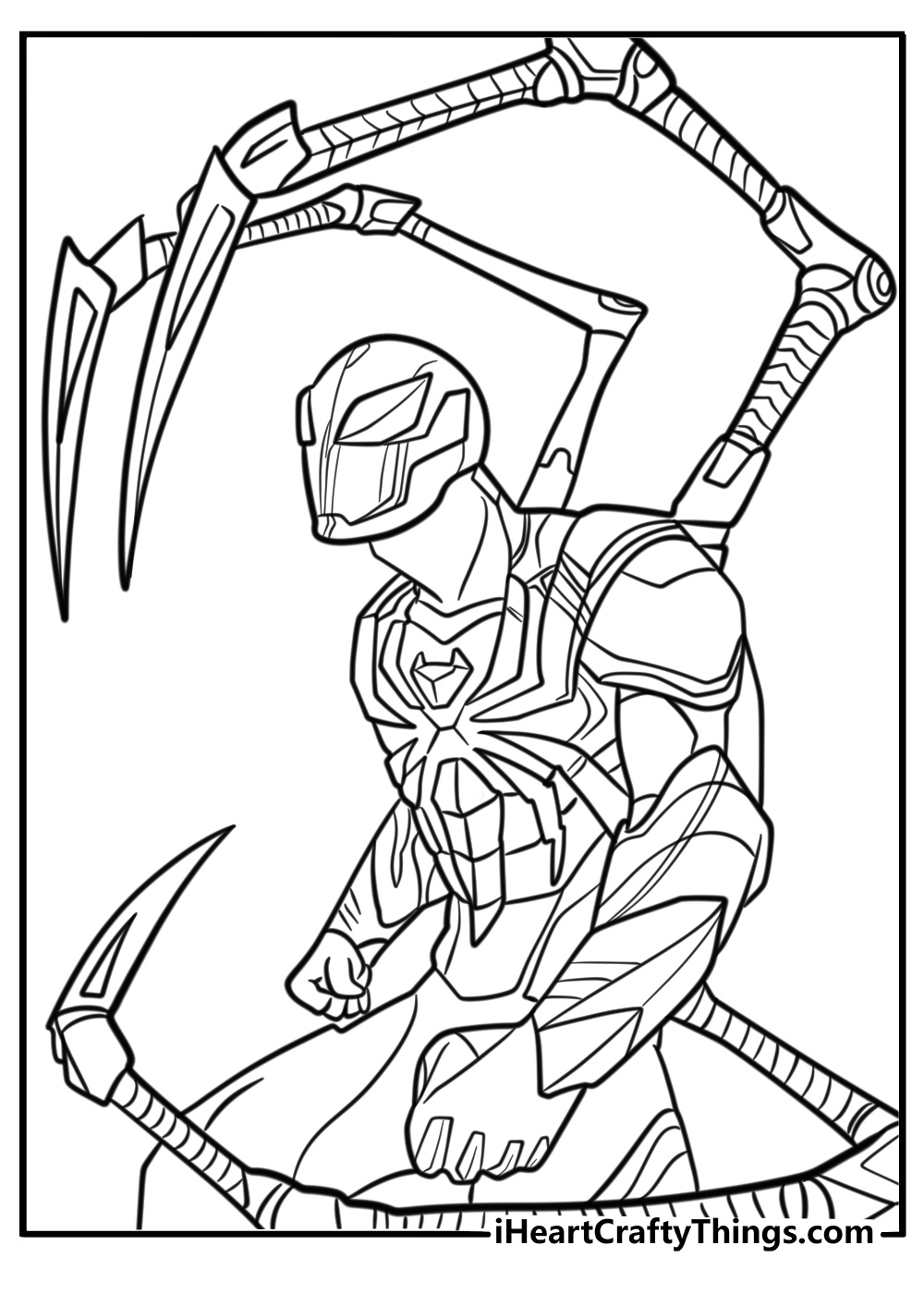 spider man coloring sheet