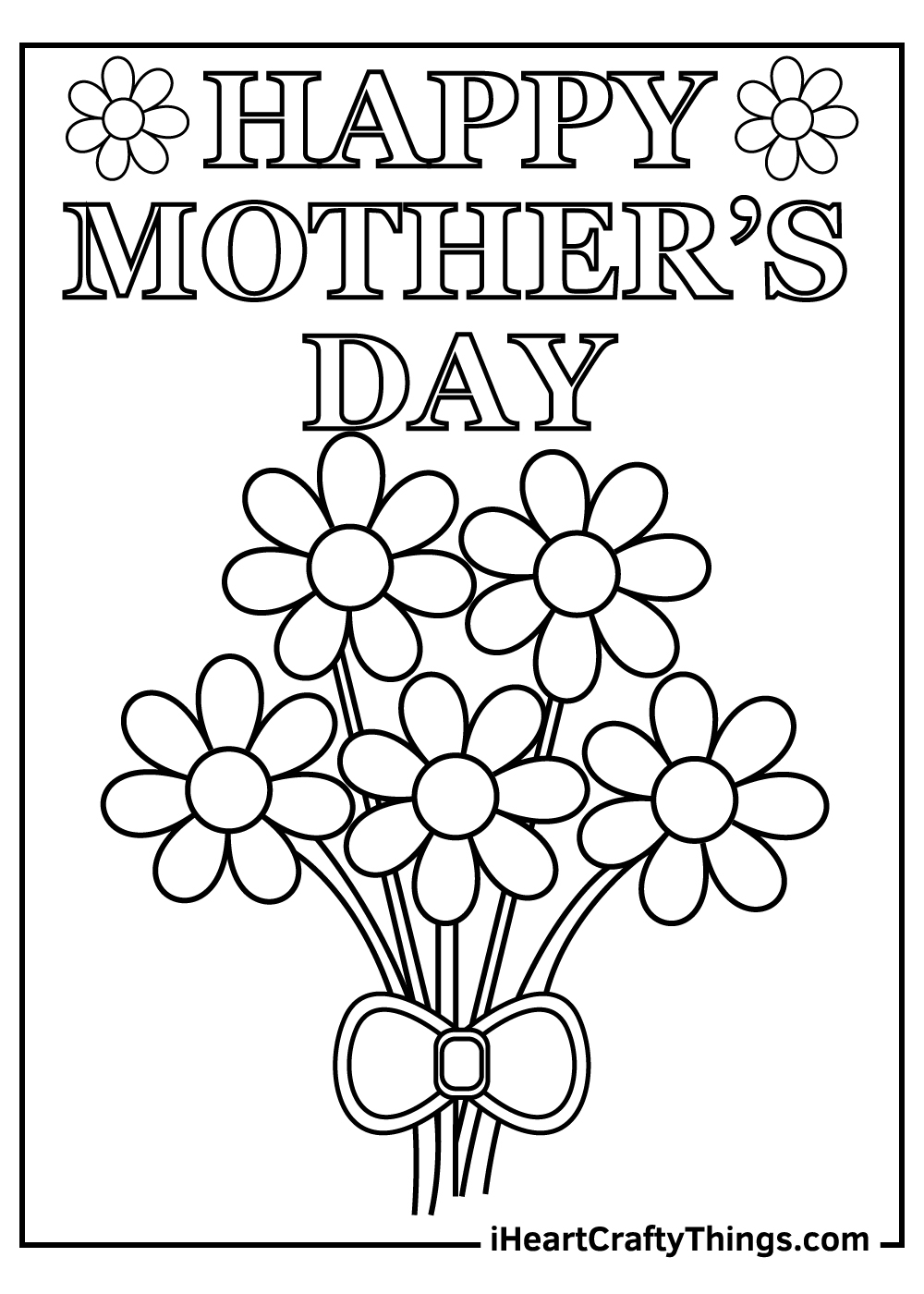 free mothers day pictures to color
