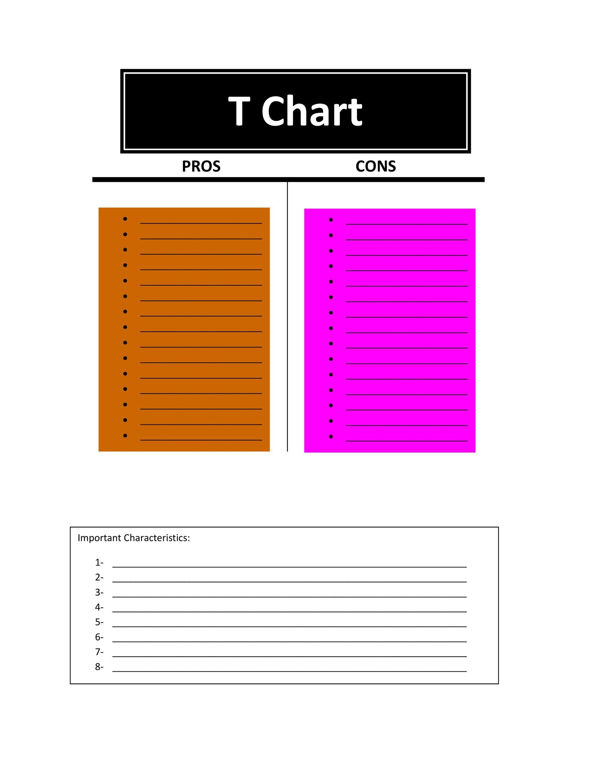 27 Printable Pros And Cons Lists Charts Templates TemplateLab 27 Printable Pros And Cons Lists Charts Templates TemplateLab