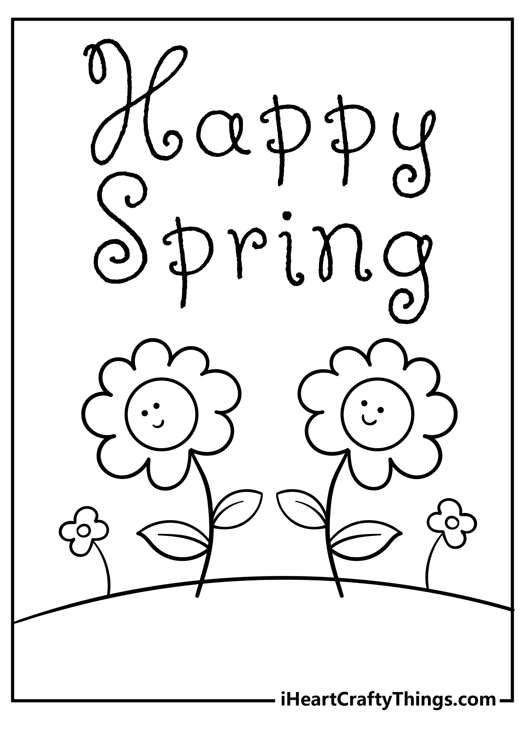 printable spring coloring sheets