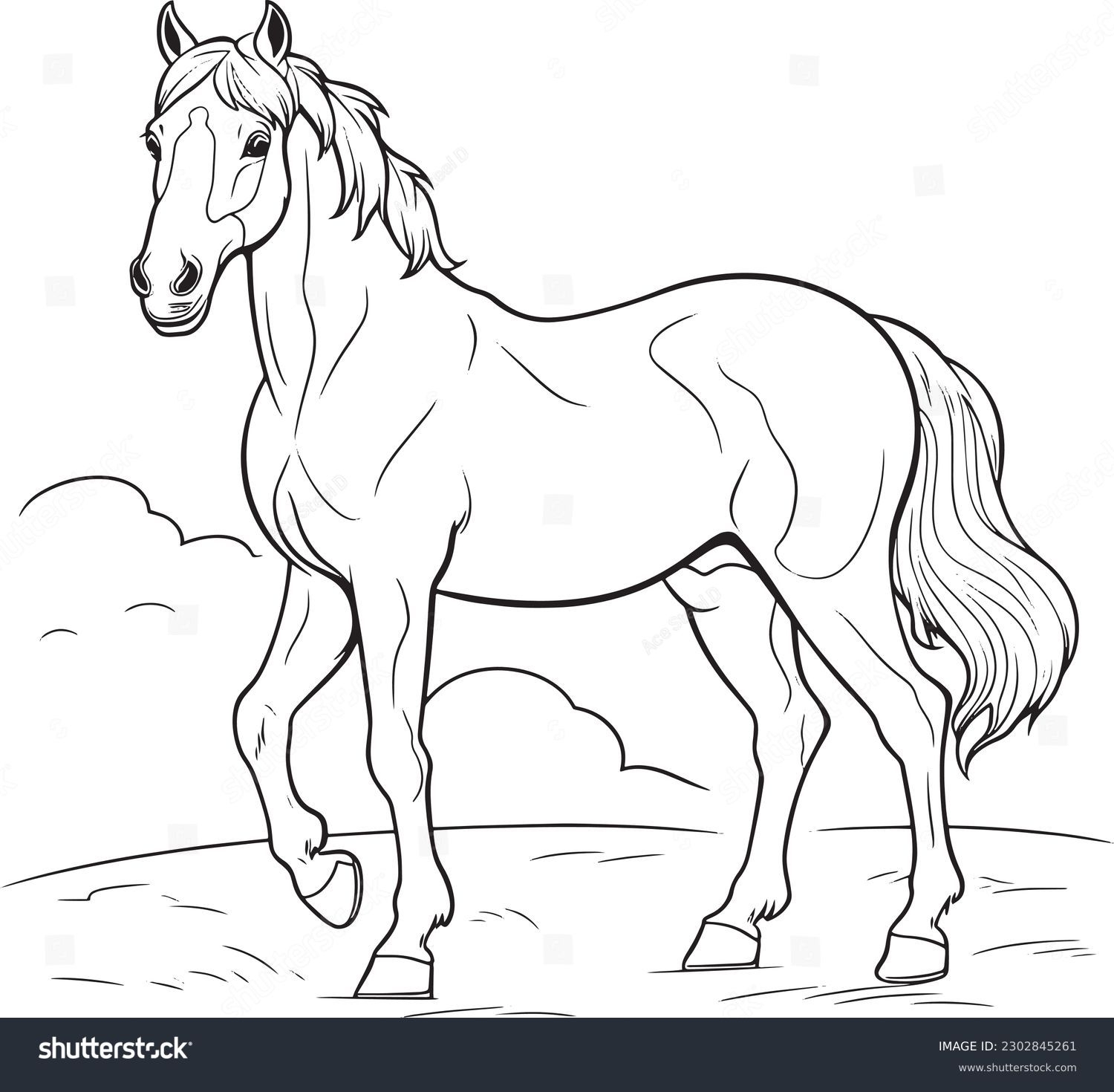 27 Thousand Horse Coloring Book Royalty Free Images Stock Photos Pictures Shutterstock