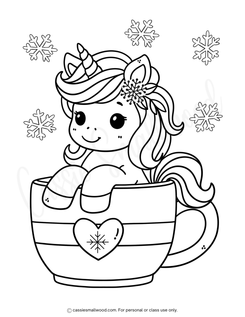 free winter coloring pages