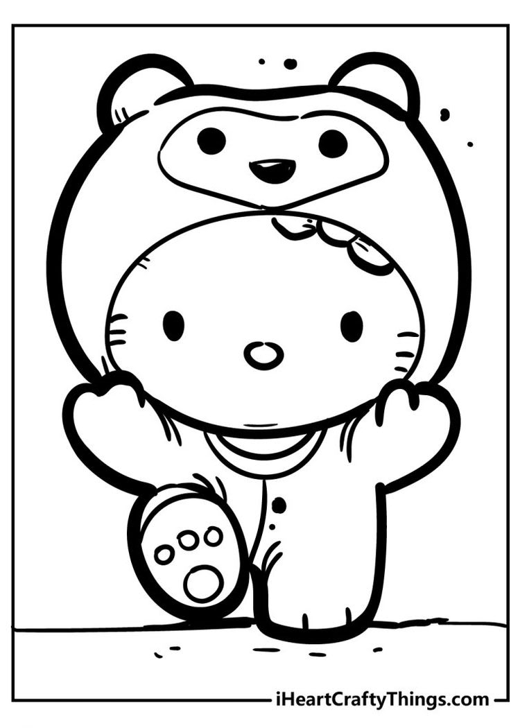 hello kitty coloring sheets free