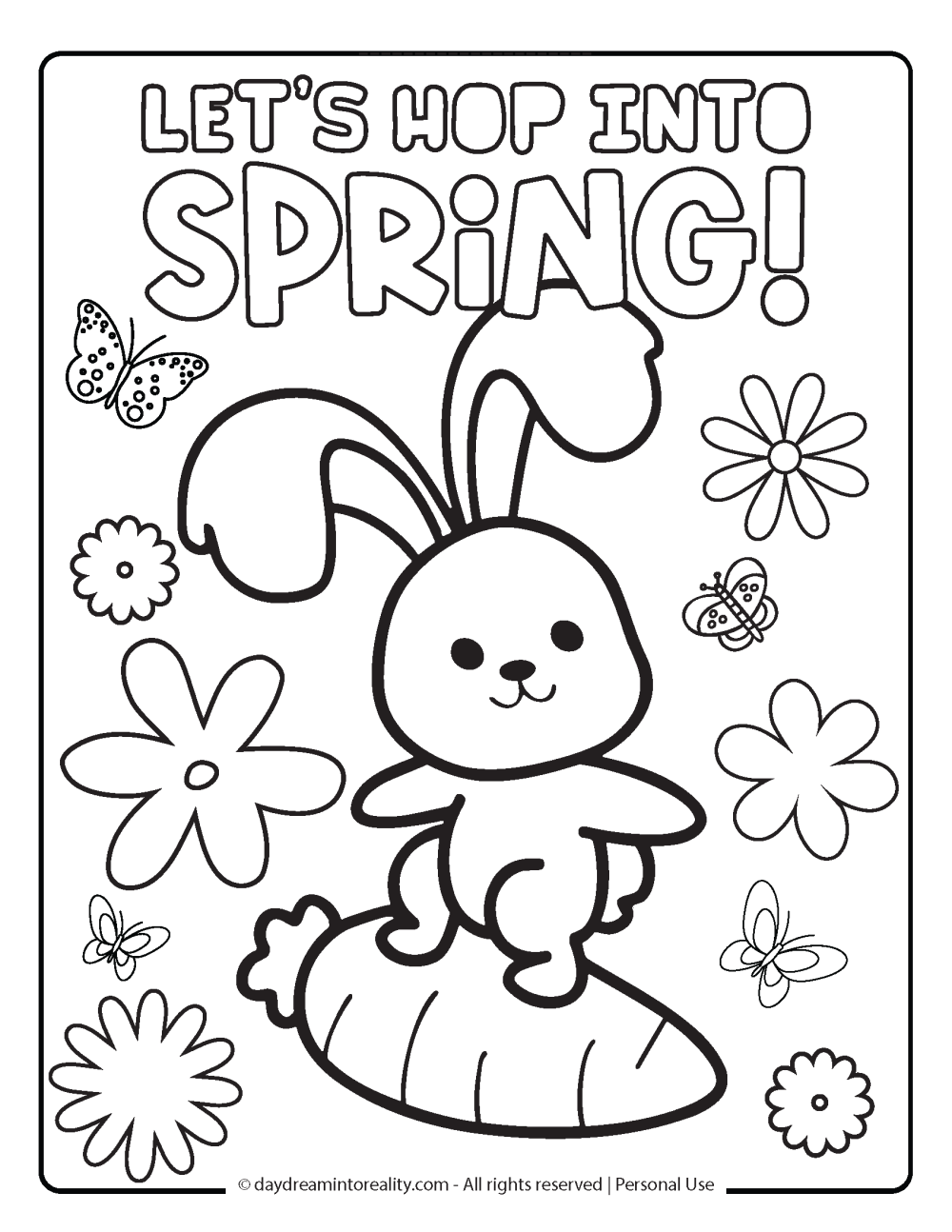 free coloring pages spring
