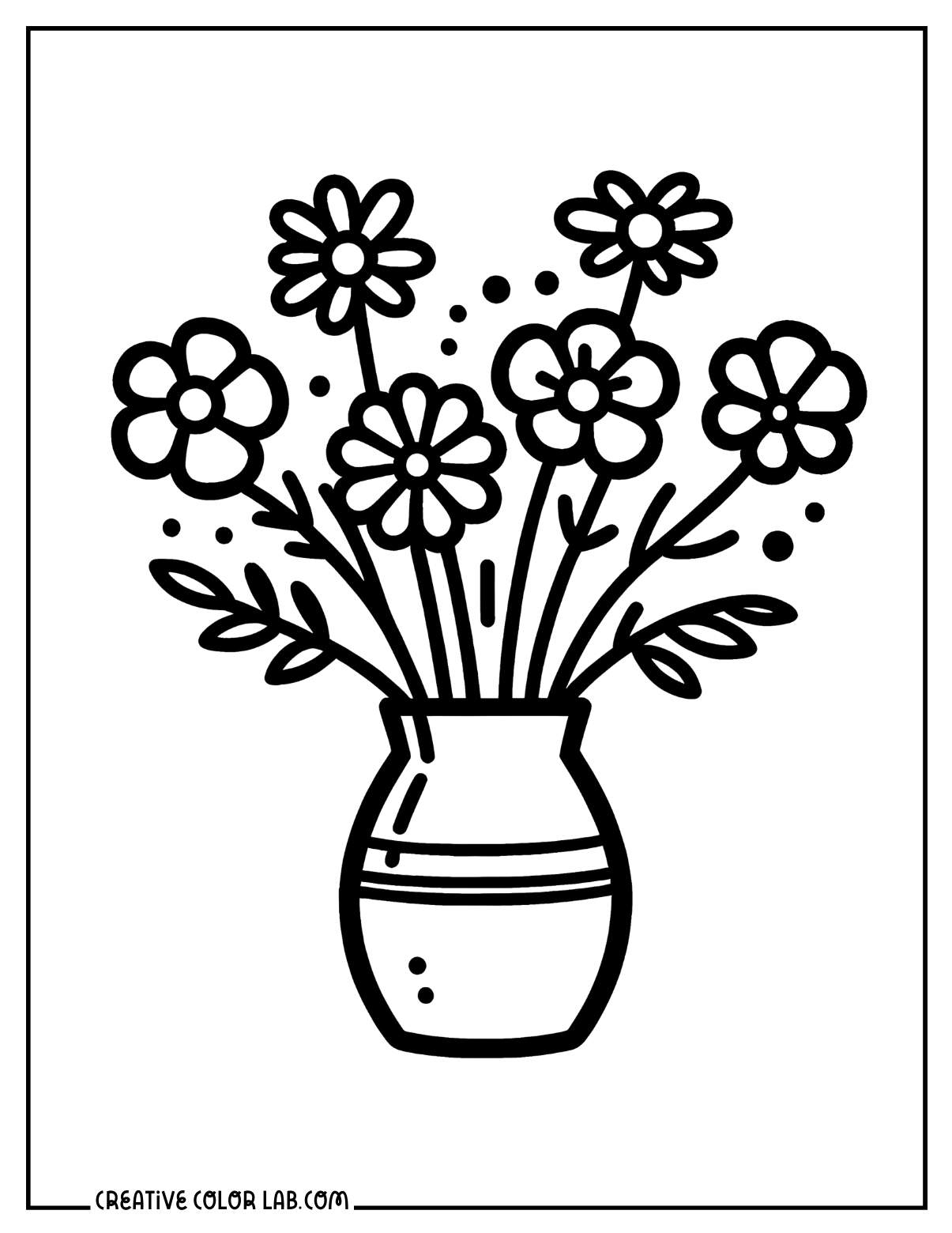 free color pages flowers