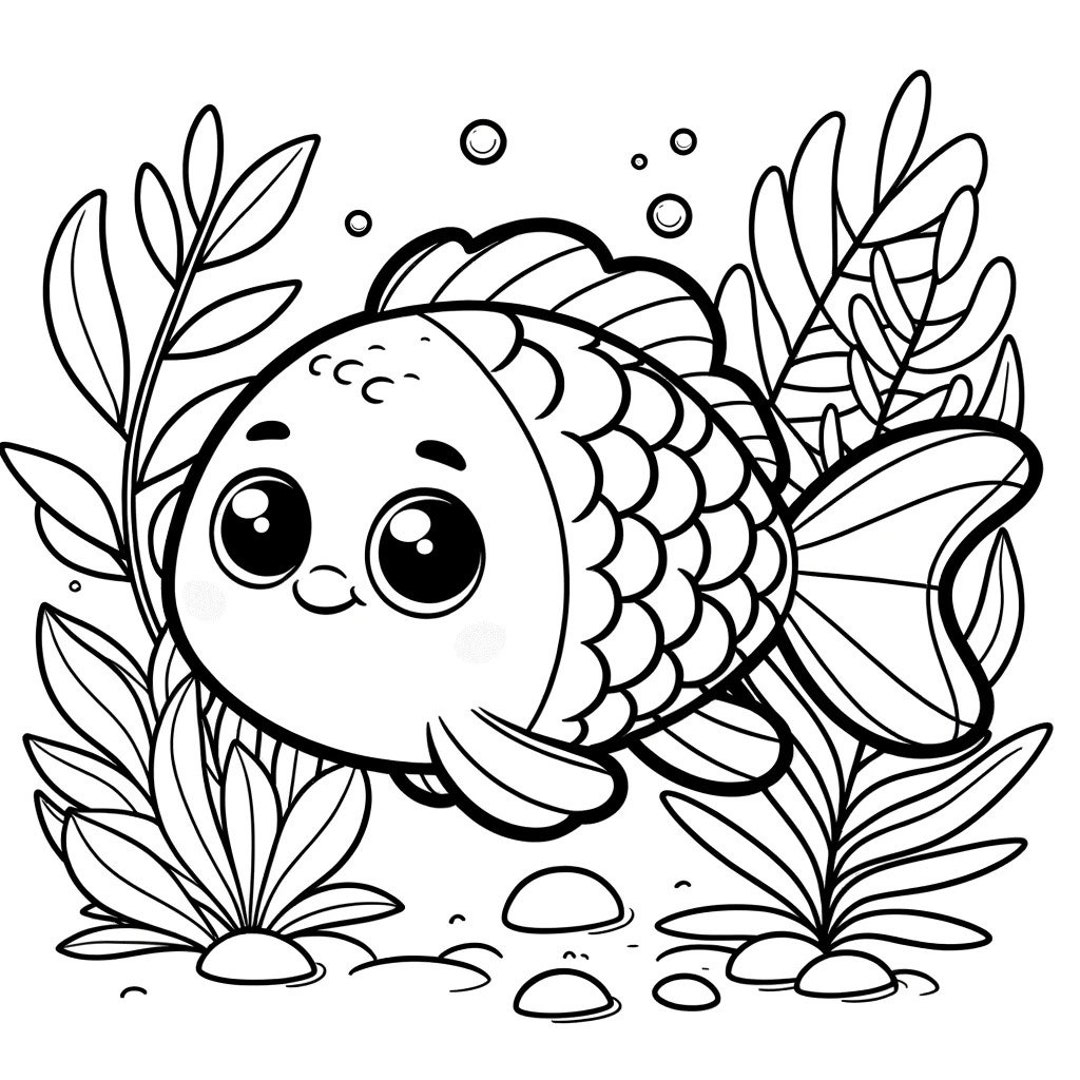 4 Page Bundle Fish Coloring Page Colorful Fish Coloring Page Sea Fish Coloring Page Animal Coloring Page Etsy UK
