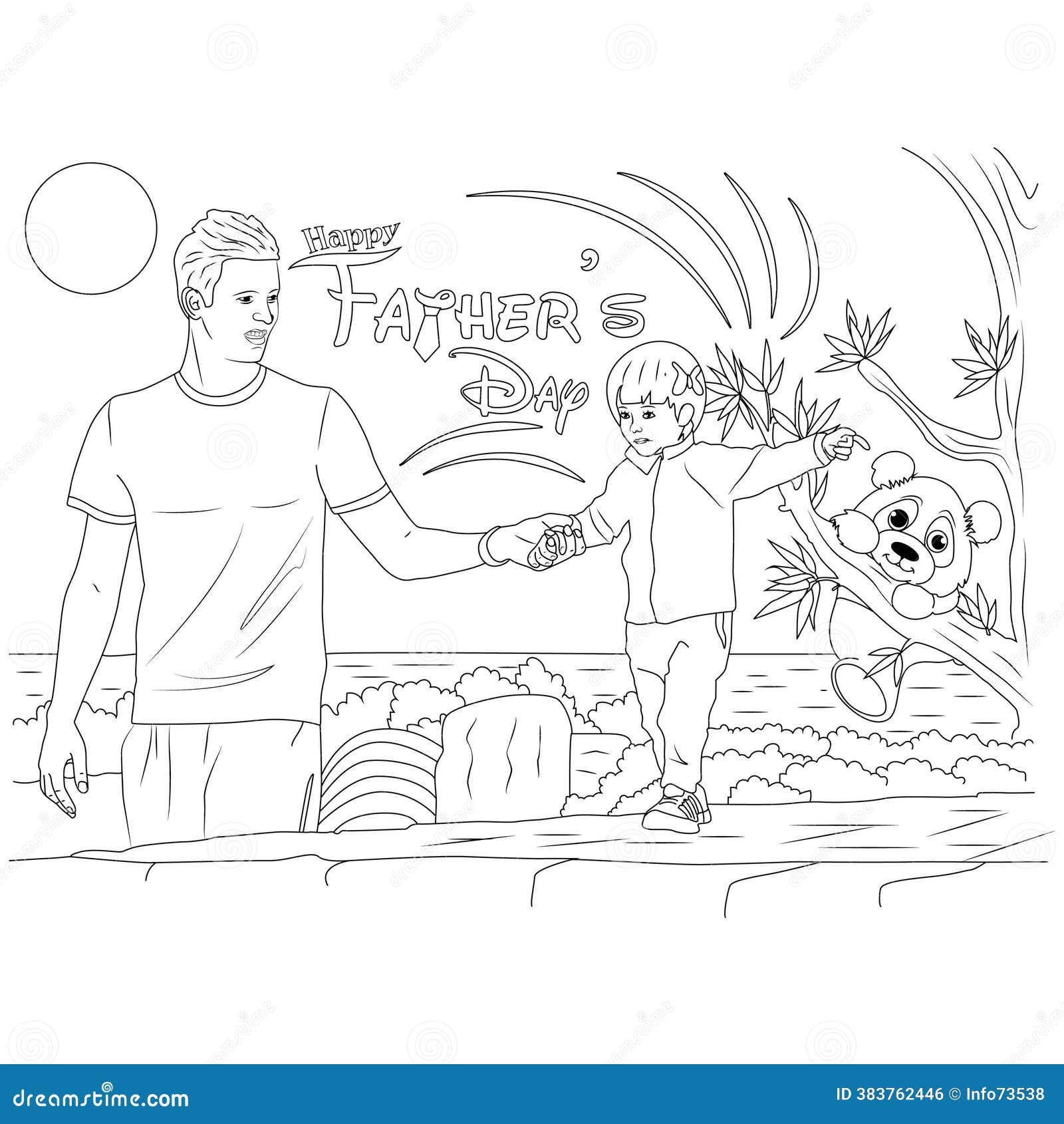 404 Father Day Coloring Stock Illustrations Vectors Clipart Dreamstime