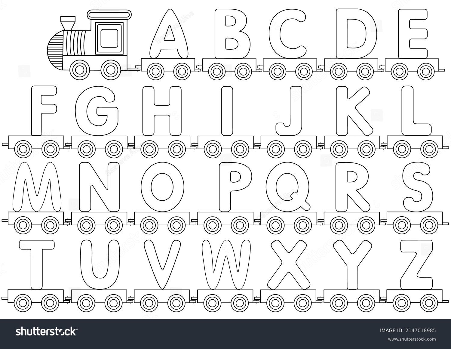 42 661 Alphabet Coloring Pages Stock Vectors And Vector Art Shutterstock