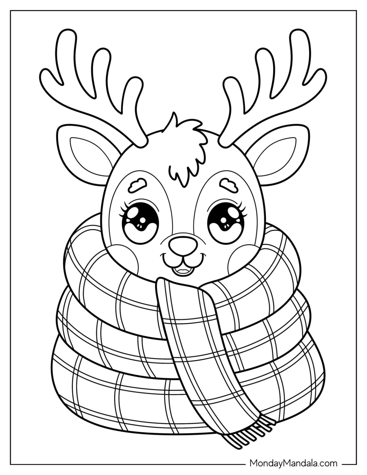 reindeer pictures to color