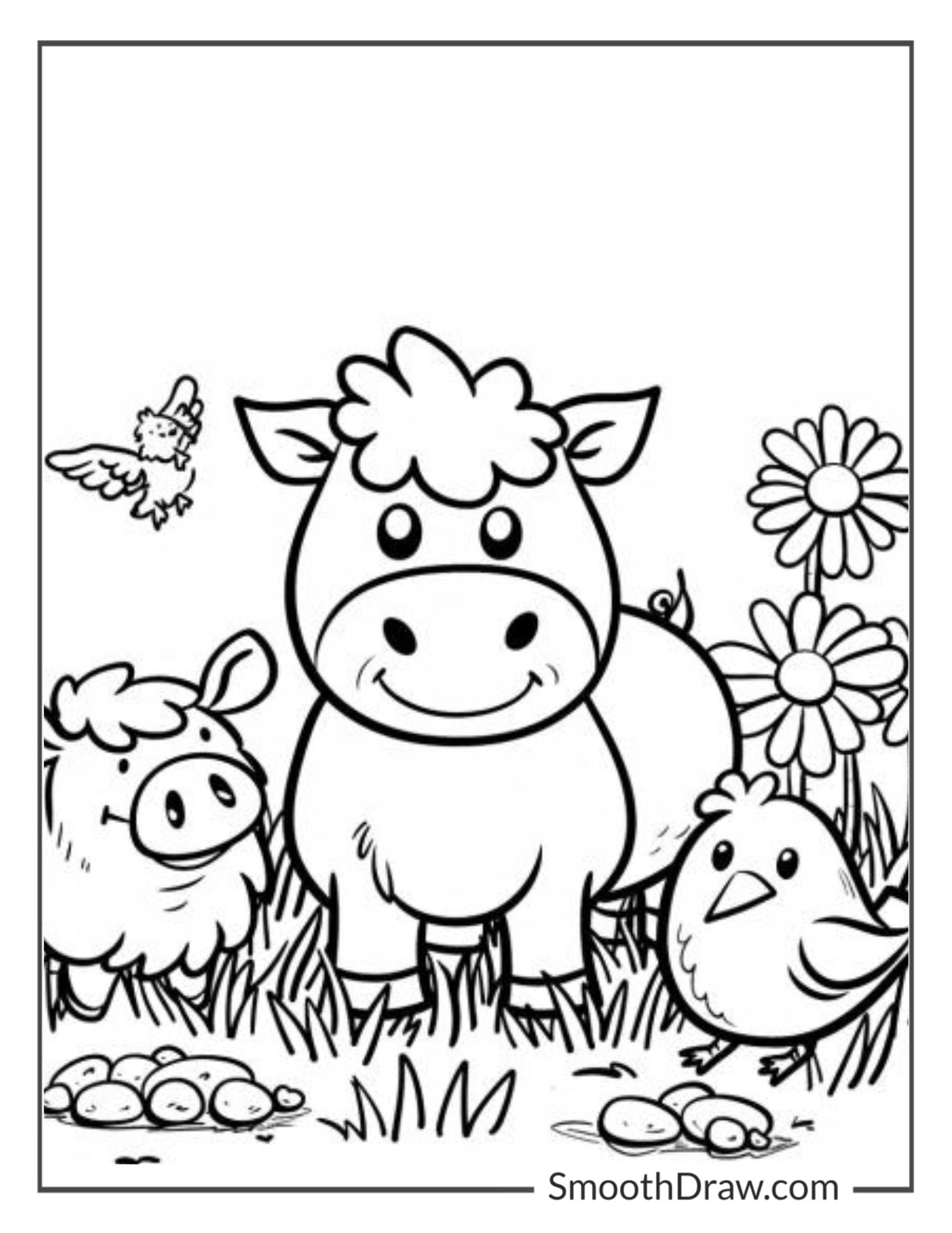 animal coloring book pages