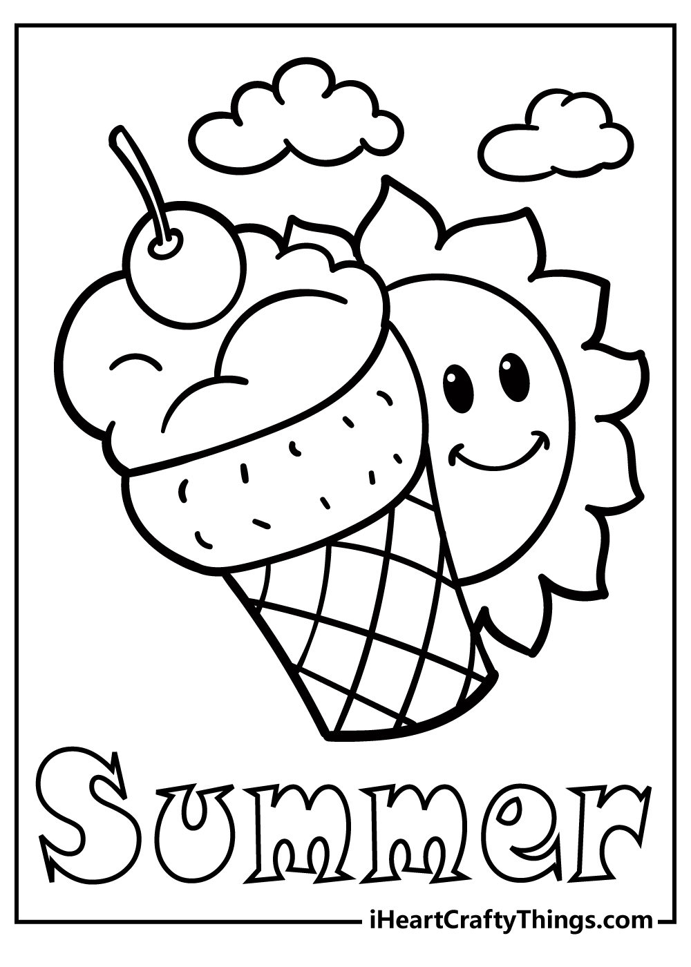 free summer coloring sheets
