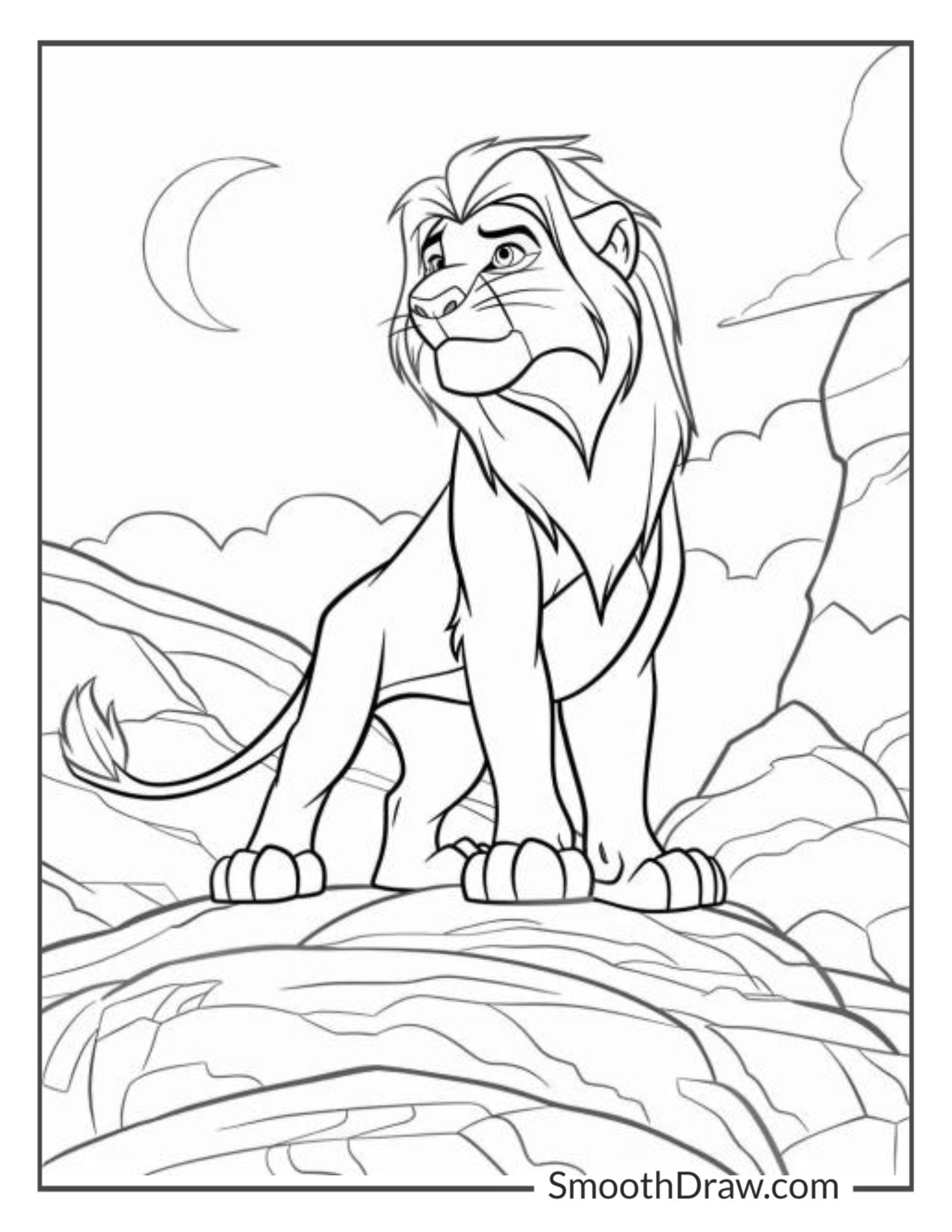 coloring pages of a lion coloring pages of a lion