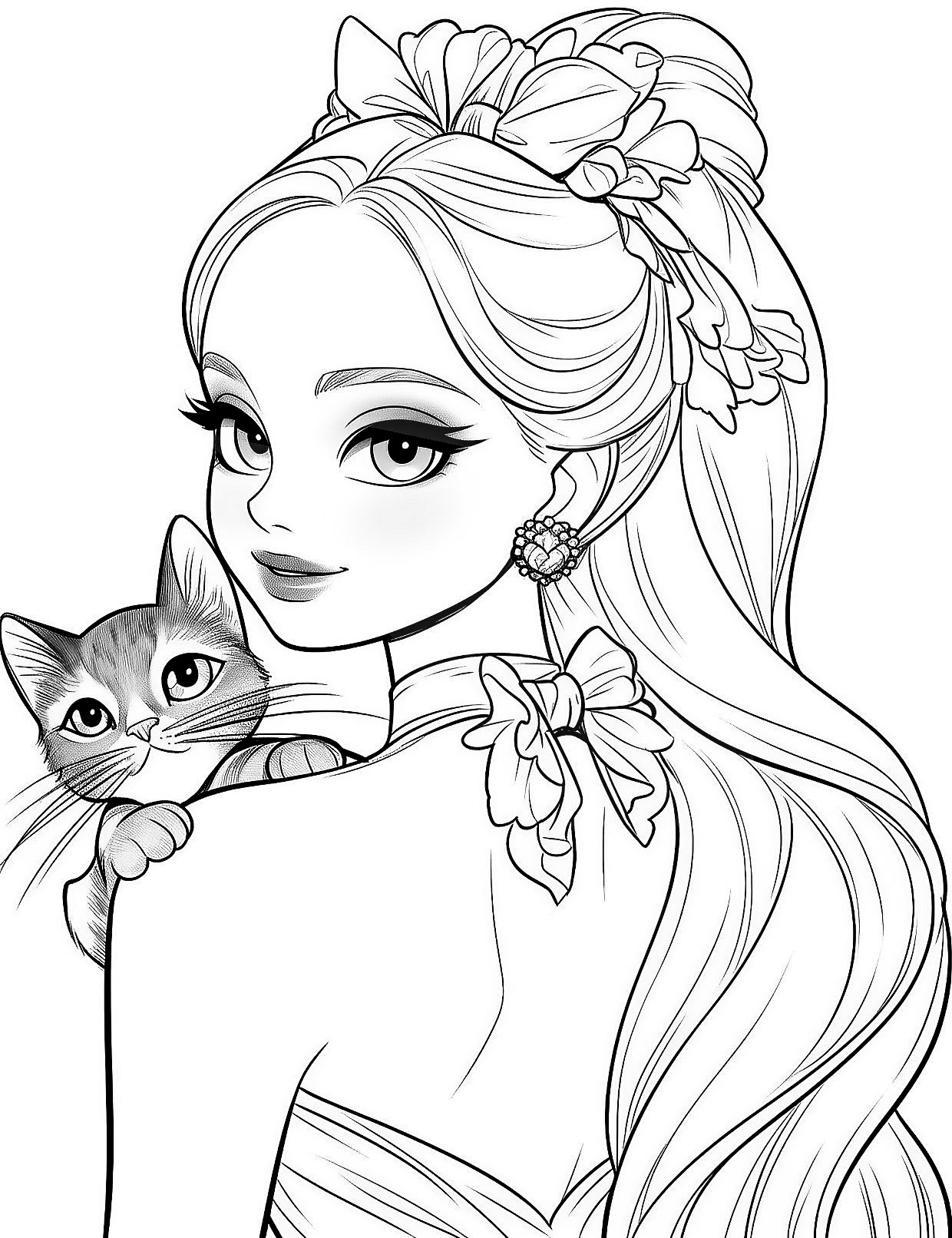 barbie coloring pages print