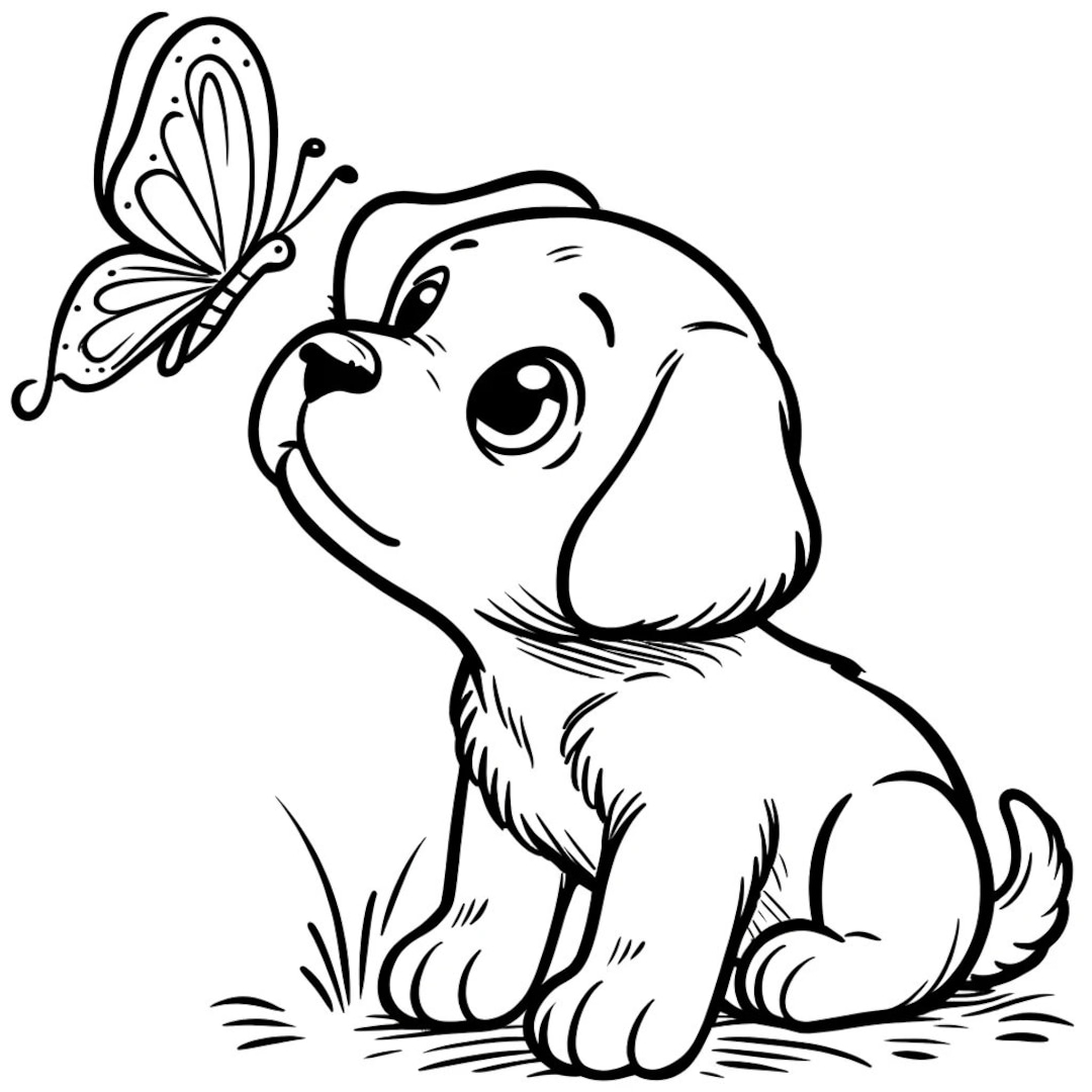 5 Cute Dog Coloring Pages Dog Coloring Cute Kids Dog Coloring Puppy Coloring Cute Puppy Dogs Cute Gift Idea Animal Coloring Puppy Etsy Australia