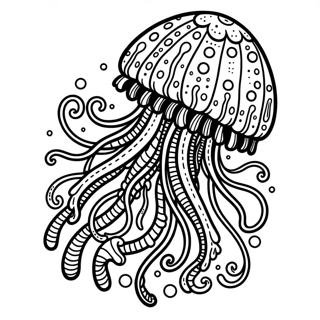 5 Cute Jellyfish Coloring Pages Marine Life Coloring Jellyfish Coloring Aquatic Coloring Etsy UK