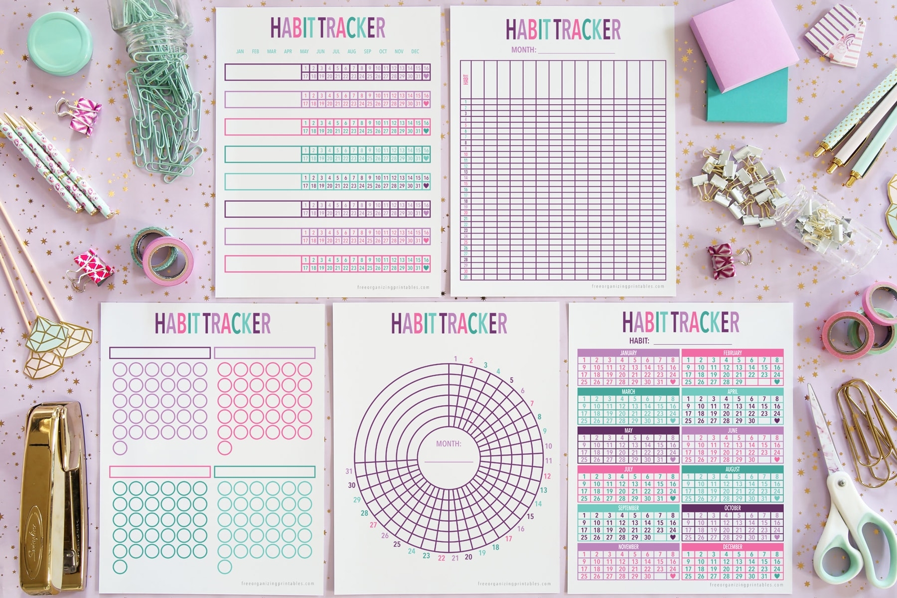 habit tracker free printable