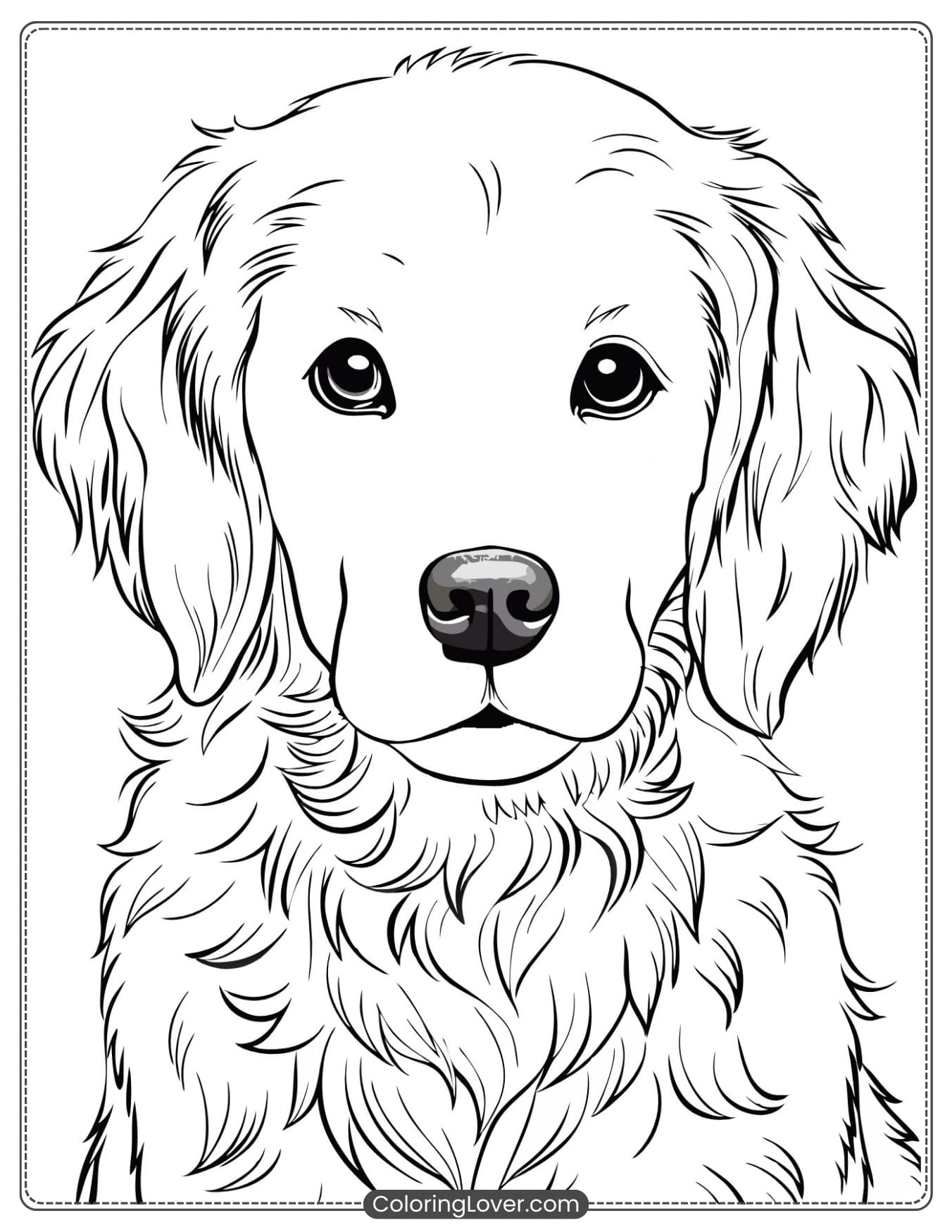 puppies coloring pages printable