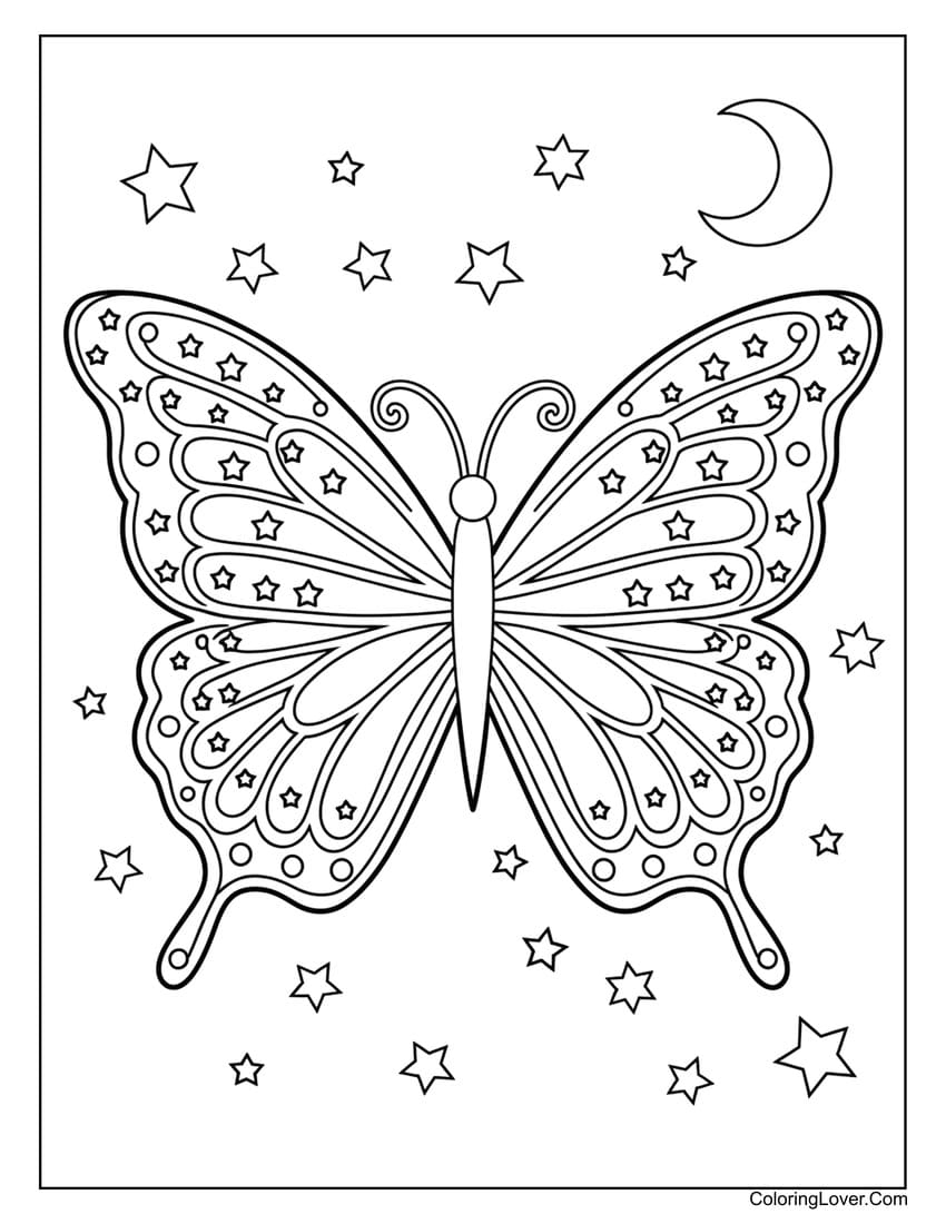 butterfly printable coloring pages