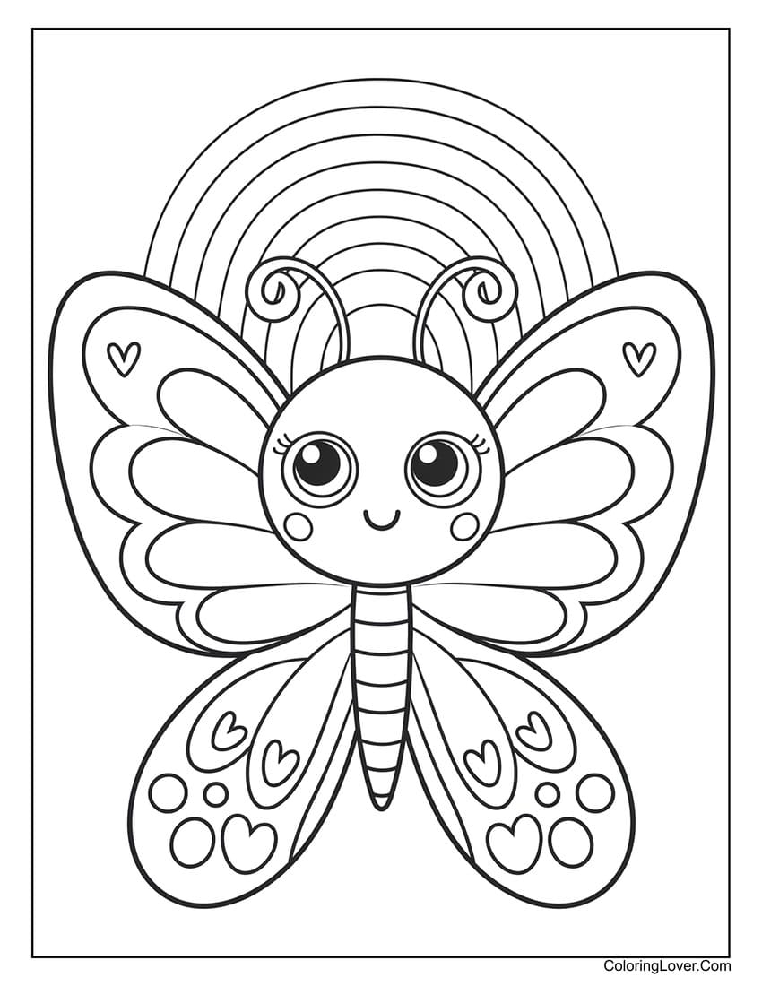 free coloring pages of butterflies