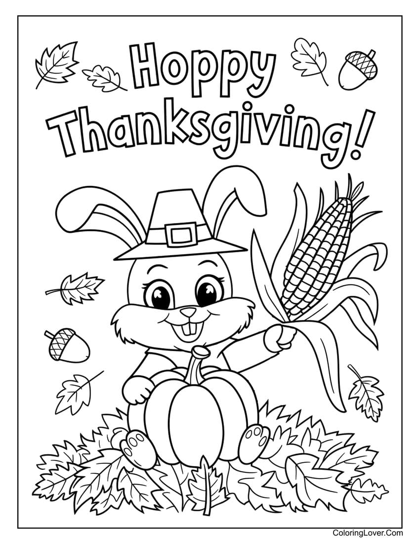 thanksgiving coloring page free