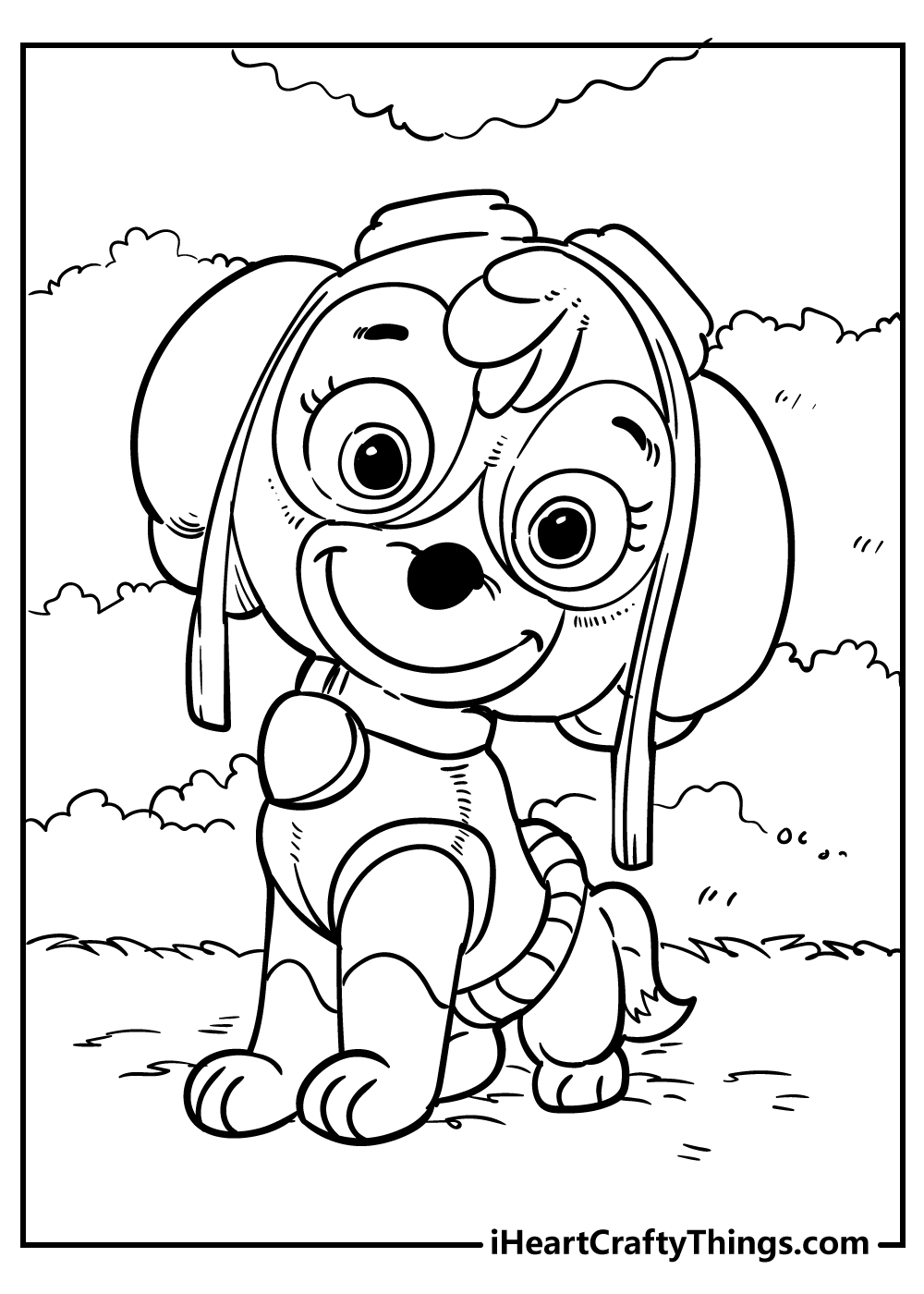paw patrol coloring sheet