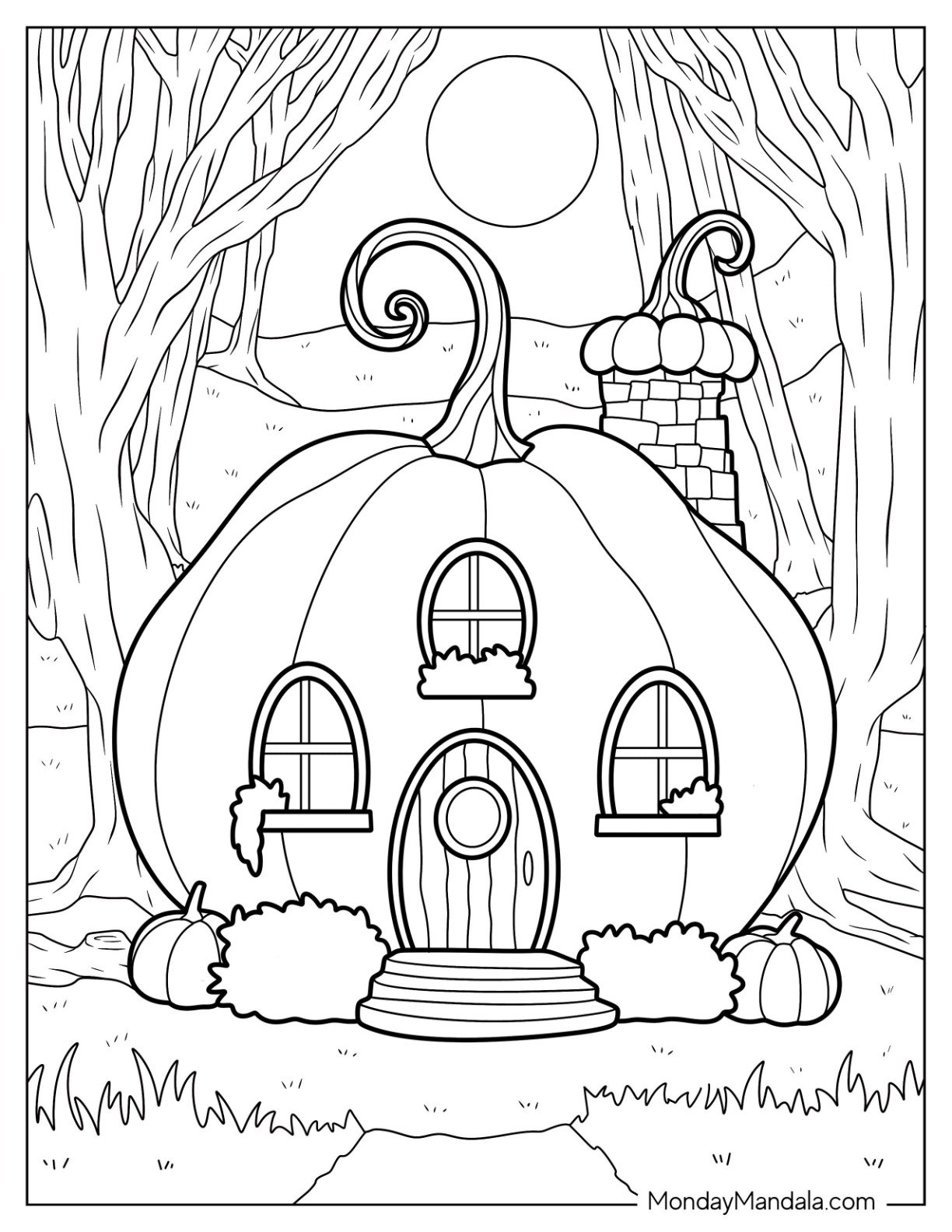 60 Pumpkin Coloring Pages Free PDF Printables 