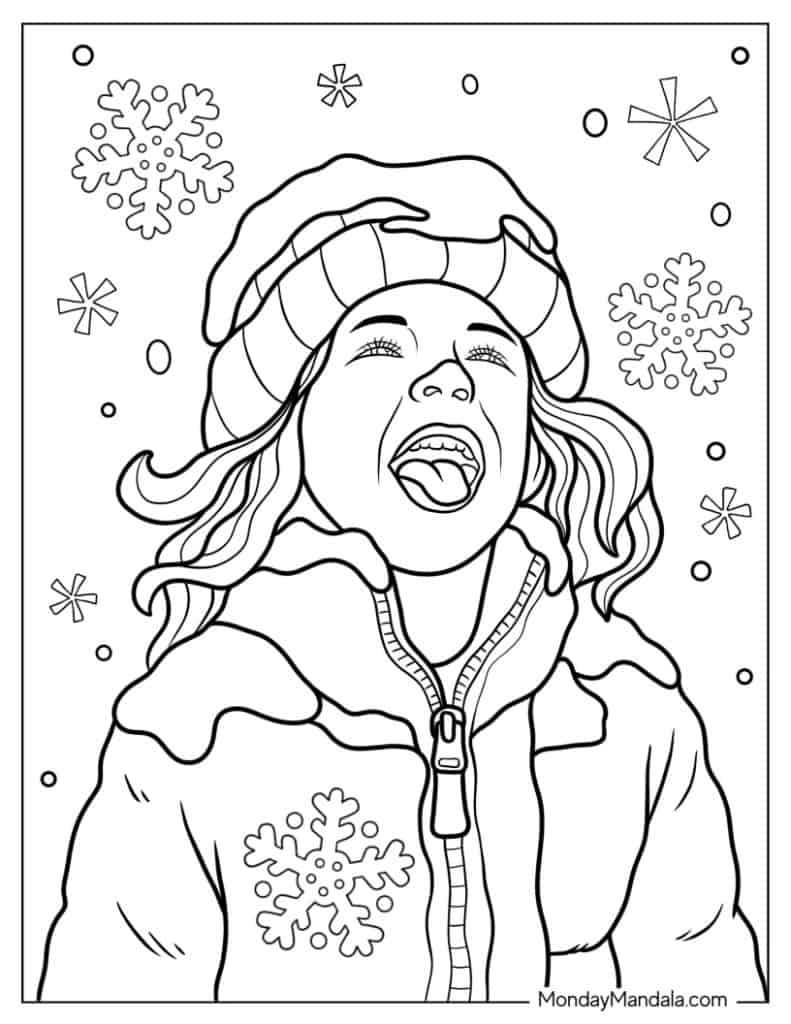 winter coloring pages for adults winter coloring pages for adults